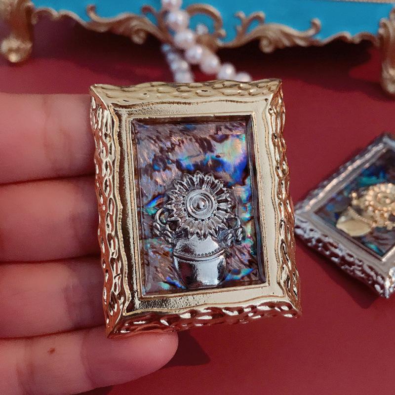 

Креативний Ван Гог Брошка з соняшниковою шкаралупою Емаль Античне мистецтво Вінтажна картина маслом Аксесуари для шпильок Брошка