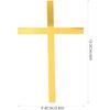 Gadpiparty Wedding Decorations 10pcs Cross Cake Toppers Acrylic Crossing Cake Decorations Baptism Cupcake Picks Golden Dessert Inserts for Baby
