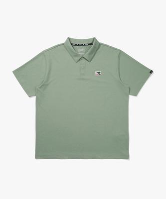 Airtex Collared Short Sleeve T-Shirt Khaki