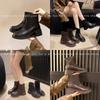 Autumn and winter new platform Martin boots women's 2025 Korean version Korean version medium heel thick heel short boots medium tube boots knight boo