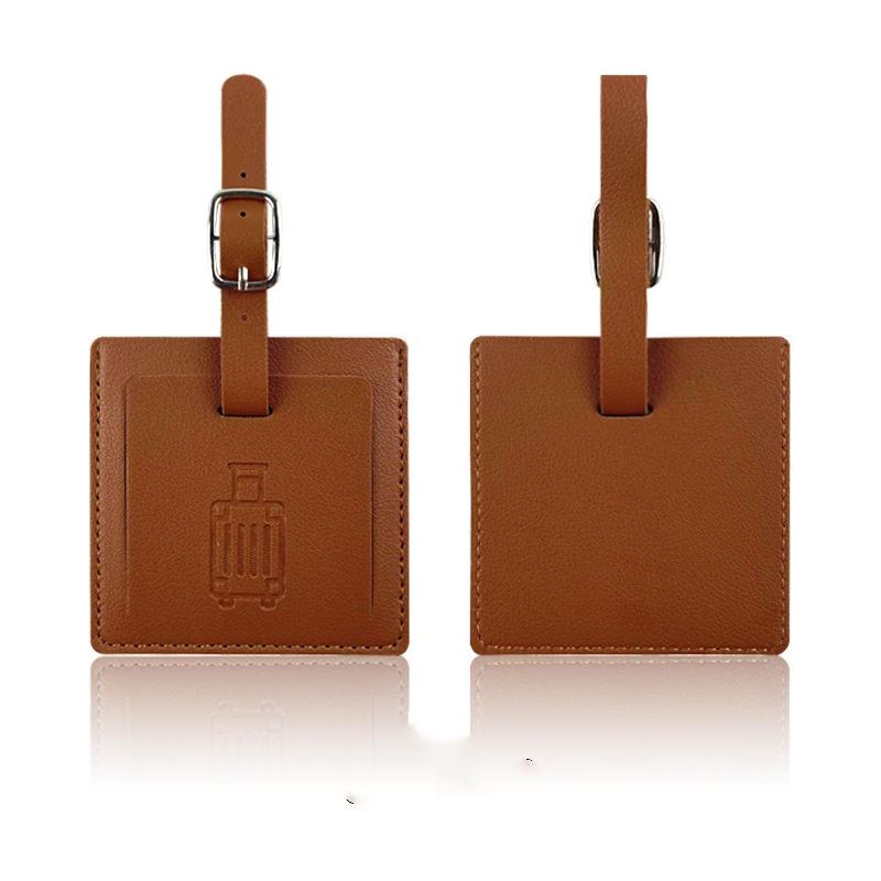 

Квадратная форма PU багажная бирка посадочный талон информационная карта бирка для багажа самолета бирка для багажа карточка с именем адресная бирка защита от потери коричневый