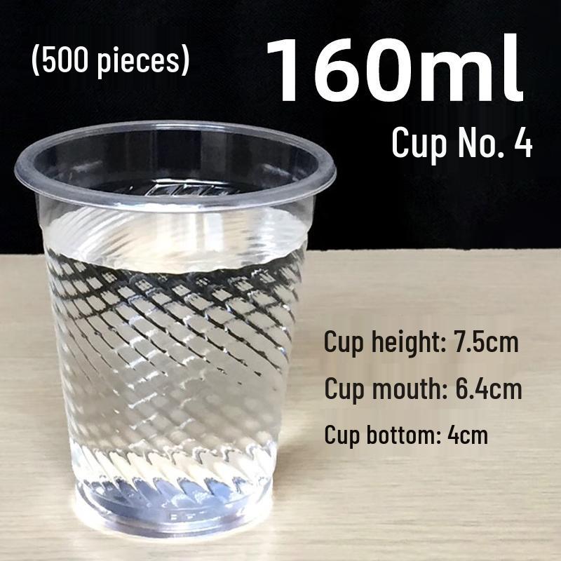 

COFLYEE 160ml Disposable Transparent Plastic Cups