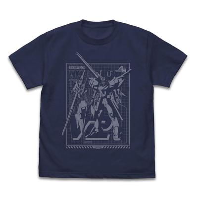 [Offiziell] Mobile Suit V Gundam V2 Assault Buster Gundam T-Shirt, Indigoblau, Größe XL