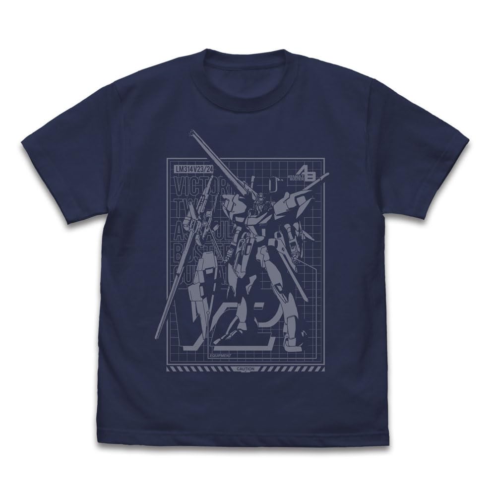 

[Official] COSPA Mobile Suit V Gundam V2 Assault Buster Gundam T-Shirt Indigo XL