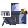 Kortholder Full Beskyttelsesfilmdeksel for Samsung Z Flip 7 6 5 Automatisk Fjærhengslet Støtteholder Bakdeksel Skall Funda