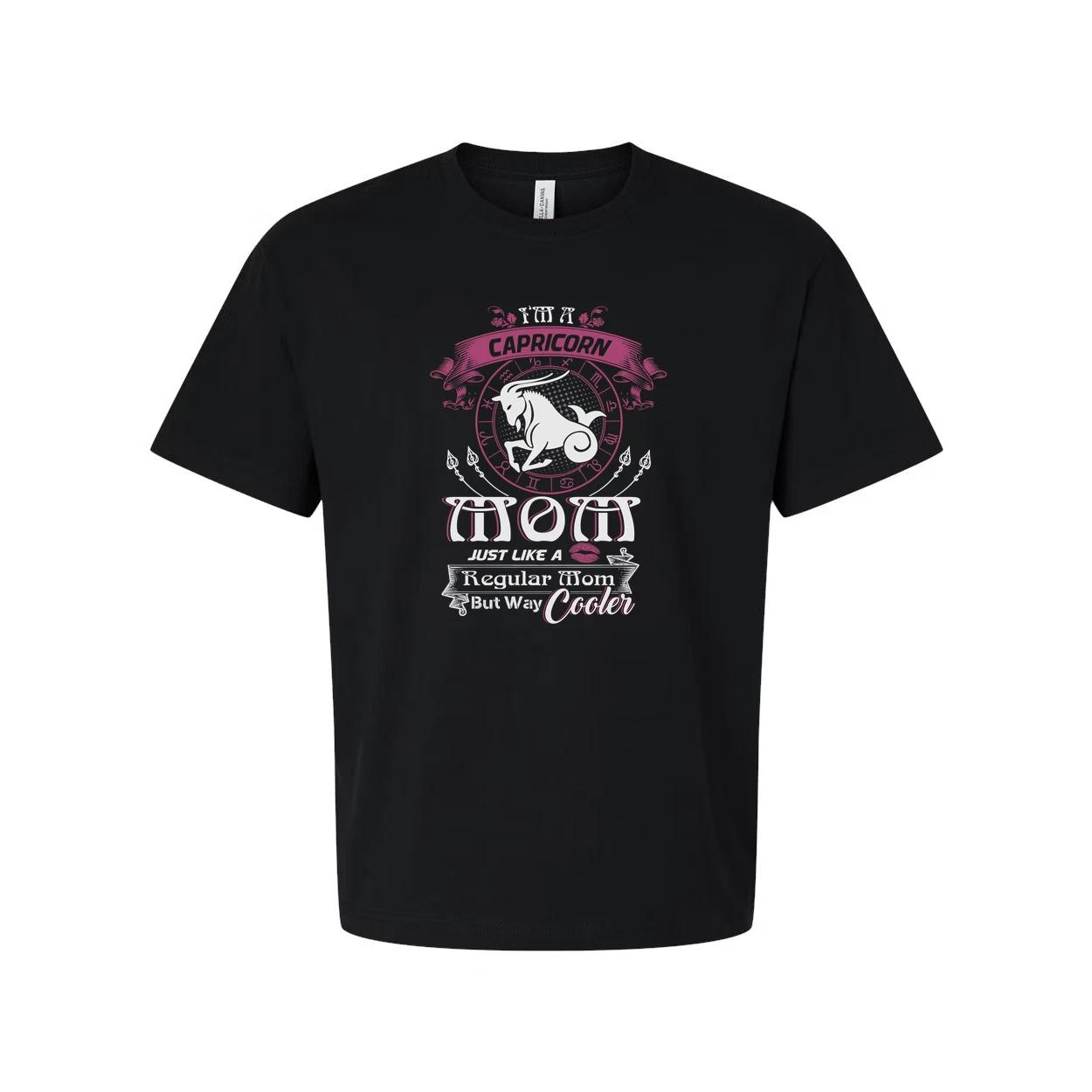 Capricorn Mom Zodiac Graphic Tee Unisex With Astrological Ring Emblem Design Pre M