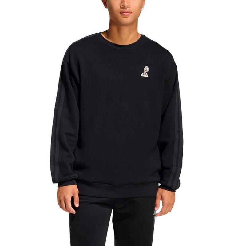 Adidas Cartoon Print Striped Simple Pullover Long Sleeve Sweatshirt Men sweatshirt JZ5068