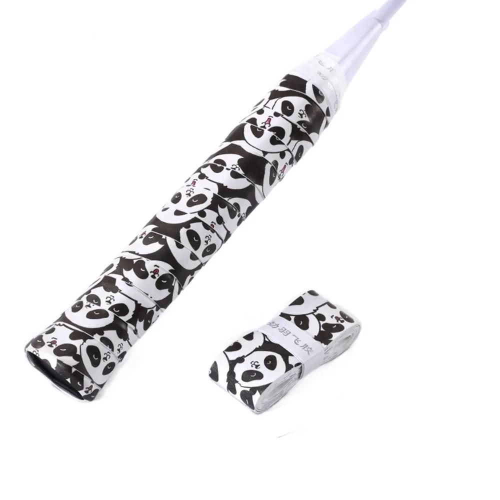 

Sweat Absorption Tennis Badminton Grip Tape Carroon Panda Wear-resistant Quickly Self-adhesive Grip Badminton Racket Grips Wrap