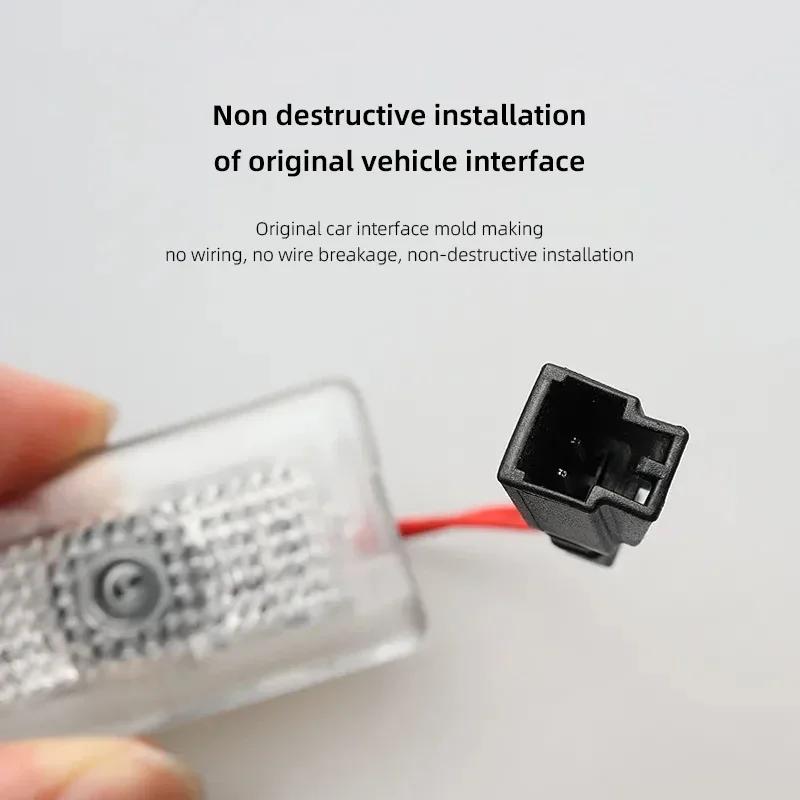 Car Sticker Tesla 2Pcs HD LED Auto Logos Car Door Projector Lamp Welcome Lights For Tesla Model 3 Model S X Y Cybertruck Roadste
