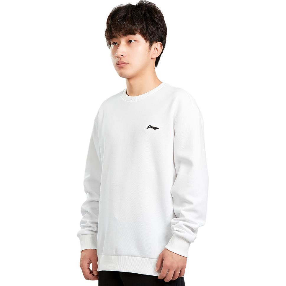 Li Ning Badminton Collection Sweatshirt Men's White AWDTD81-2