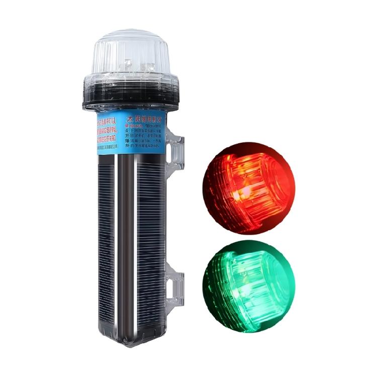 Energy Efficient LED Navigation Light Solar Charged IP67 Protected ABS for Boats & Buoys Night Visibility Enhancement