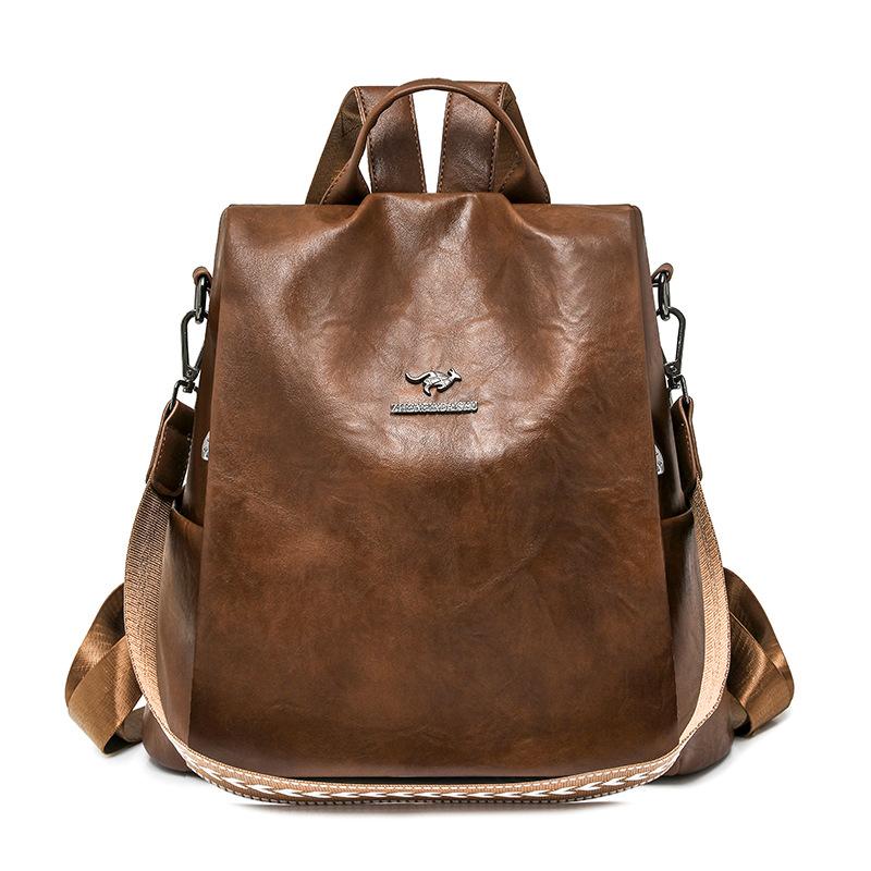 

Модний жіночий рюкзак, Легкий, Водовідштовхувальний, Місткий, Протикрадіжний для Шопінгу, Подорожей Сумка крос-боді світло-коричневого кольору