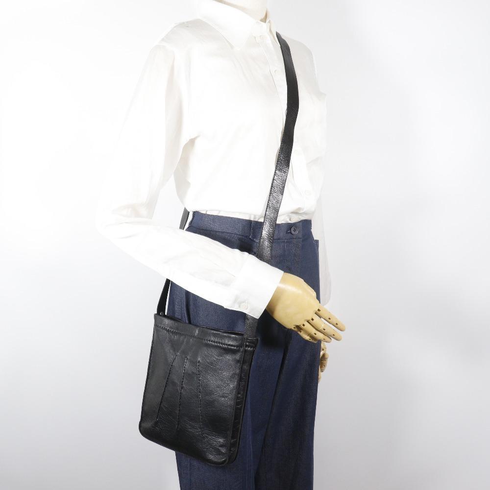 HERMES Toudu Shoulder Bag black Calfskin unisex Used