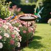 Standing Bird Bath Standing Birdfeeders for Yard Decor Metal Bird Bath Feeder Rustproof 32.28-Inch Tall for Garden Patio Yard