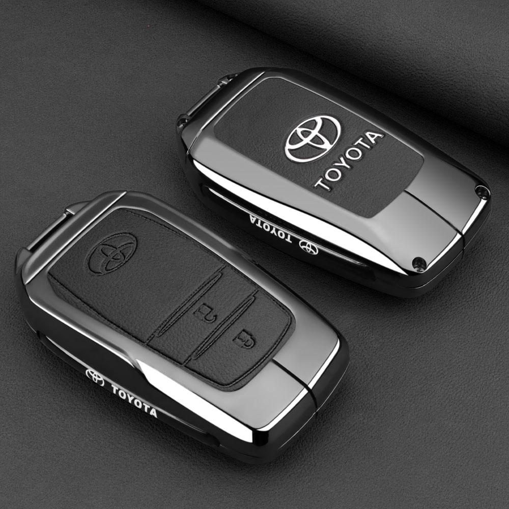 2026 Neu Für Toyota Leder Auto Schlüsselanhänger Hülle Für Toyota C-HR Hilux Fortuner Land Cruiser 200 Camry Corolla Crown RAV4 2023 202