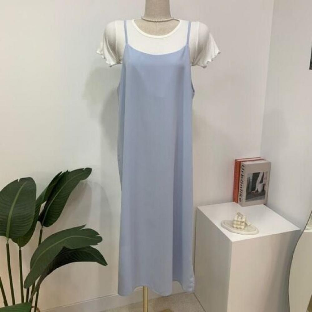 C S In The Room Women Ronya baSiC Slit adjuStable buStier Long dreSS 4Color
