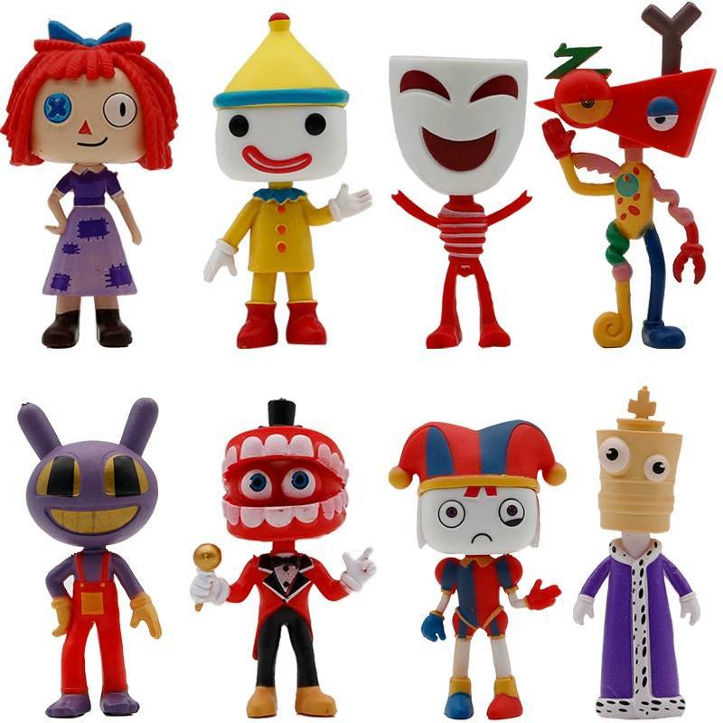 The Amazing Digital Circus Pvc Model Set With Assembleable Figures For Collectors