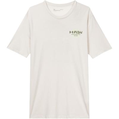 Solid Color Sports Letter Print Crew Neck Short Sleeve T-Shirt Men Tops Beige 1370195-279