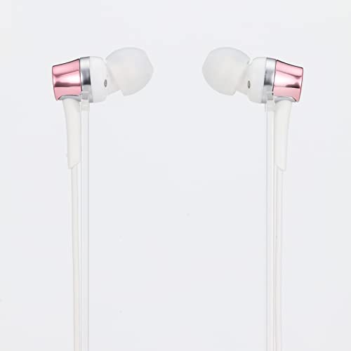 Audio-Technica ATH-CKR30iS PK Kabelgebundene Kopfhörer mit Fernbedienung und Mikrofon für Smartphones, In-Ear-Typ, SoundReality, Pink