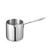 IMEEA Milk Stainless Induction Mini Milk Silver Pan, Single-Handed Pot, 18-10 Steel, Compatible, Pan,