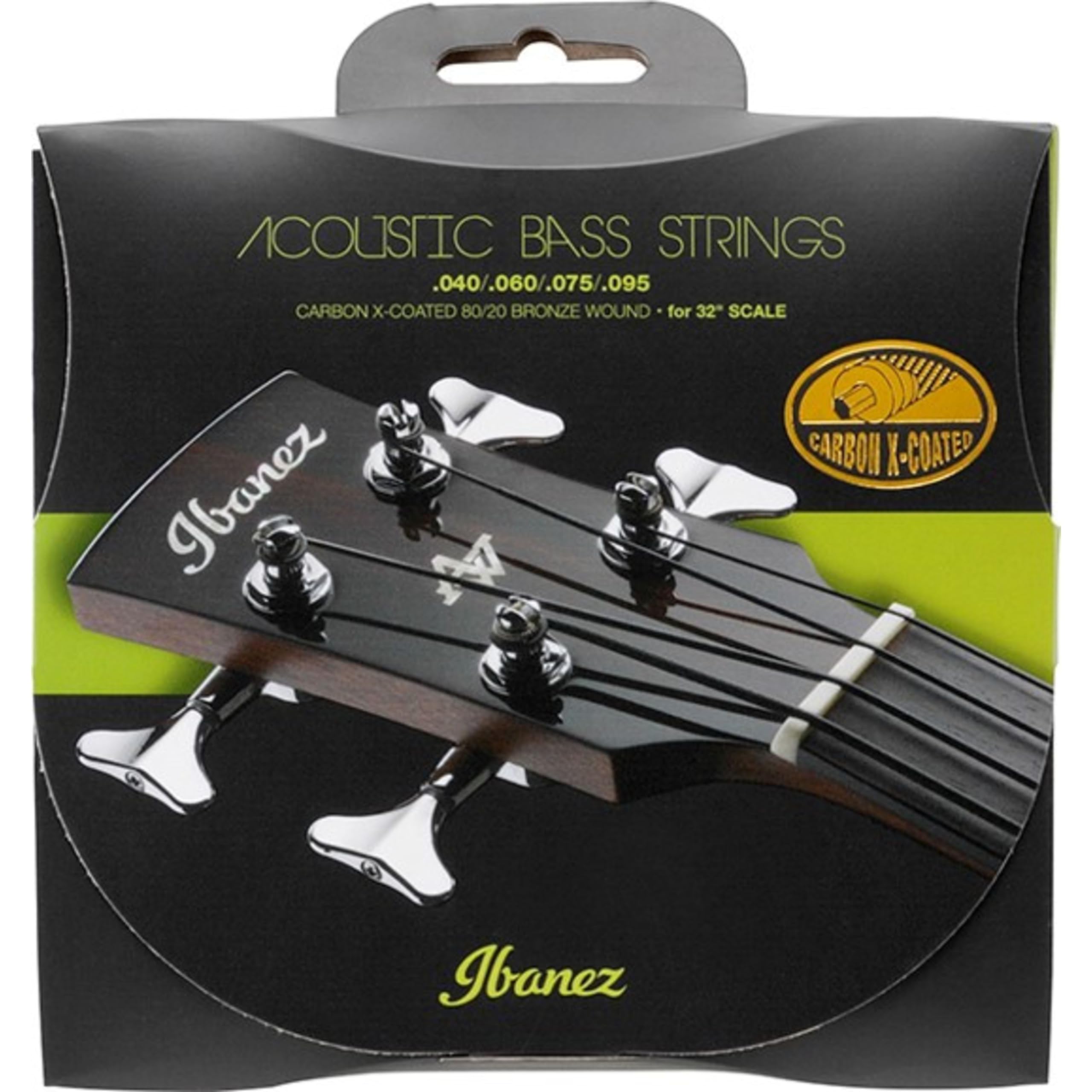 

Ibanez IABS4XC32 Carbon Coated Strings for 32 Scale Acoustic Bass