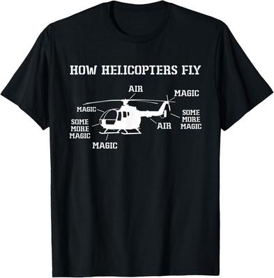 Hoe Helikopters Vliegen Grappige Helikopterpiloot T-shirt Cadeau Unisex T-shirt