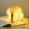 LED Wooden Folding Book Light: Creative Page-Turning Night Lamp & Corporate Gift for Bedside Atmosphere