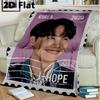 Korean Stamp 2020 Hope Blanket Home Decor Sofa Blanket Sheet Office Rest Blanket Digital Printing