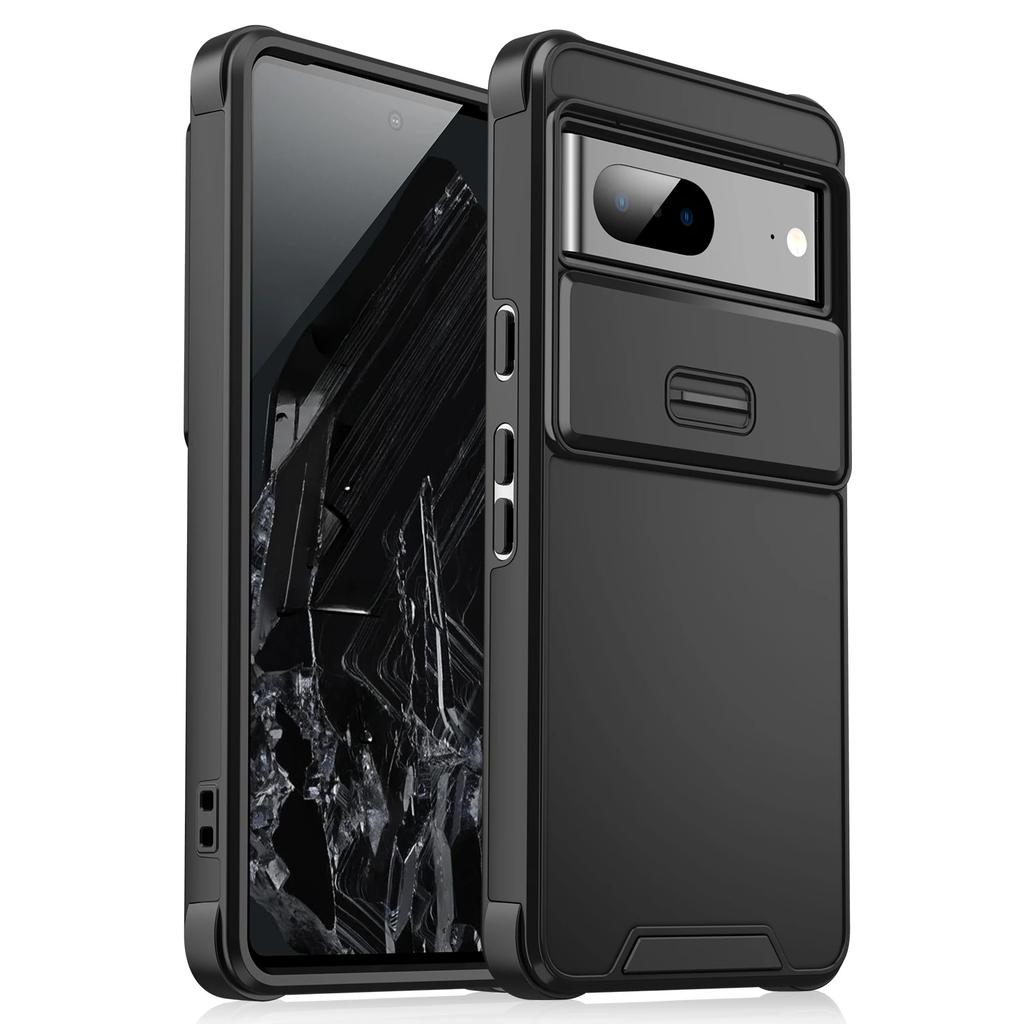 New Shockproof Hybrid Dual Layer Case for Google Pixel 9 Pro XL Slide Camera Protetion Cover for Google Pixel 8 7 Pro 8A 6A Case