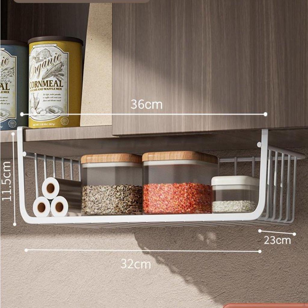 UnderShelf Rack SpaceSaving Cabinet Organizer Versatile Hanging for Home Organizers, Apartment