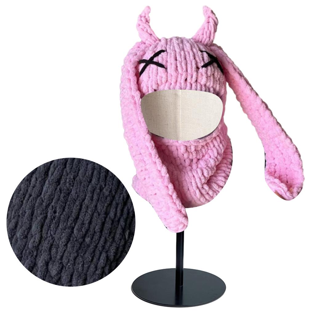 Cartoon Hooded Hat Winter Knit Balaclava Hat for Women Men Keep Neck Warm Hat Cold Weather Cycling Hiking Supplies