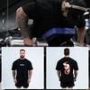 2025 high-quality new gym fitness T-shirt loose oversized cotton men's short sleeved fitness T-shirt summer training jogging top