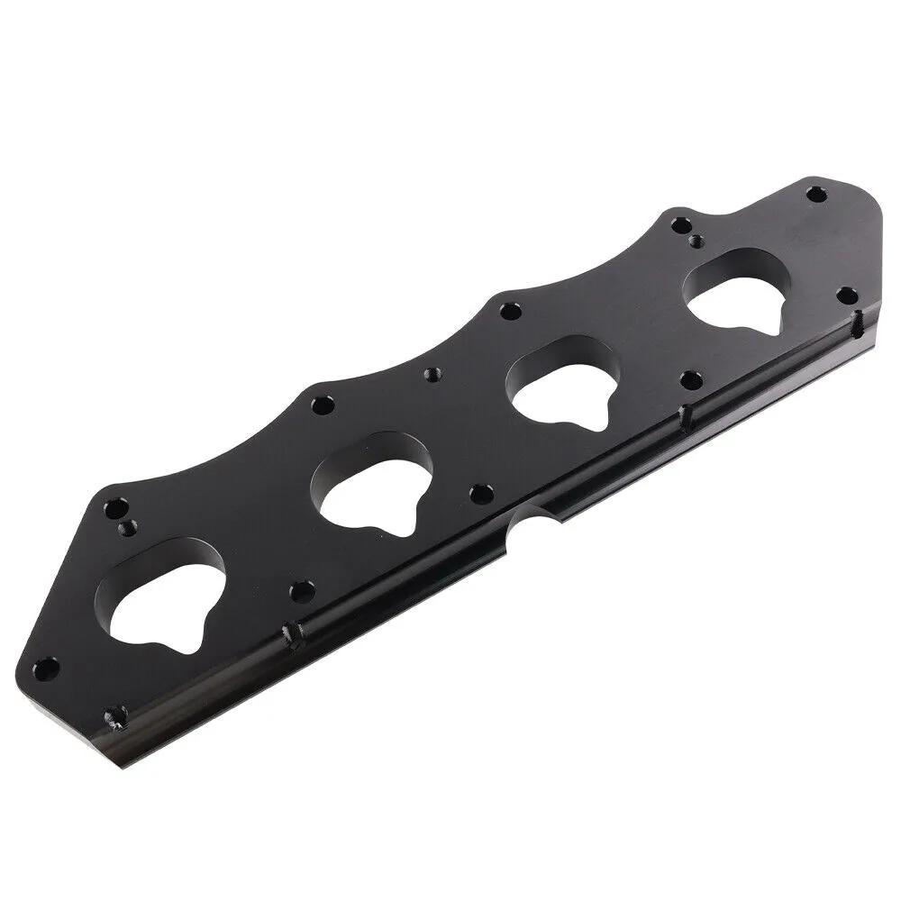 Series H to K Intake Manifold Adapter For Honda Acura Pro K-Series H2K K2H Black Silver Anodized