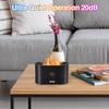 Aroma Diffuser Air Humidifier Ultrasonic Cold Mist Atomizer Led Essential Oil Simulation Seven Color Flame Lamp Diffuser Bedroom