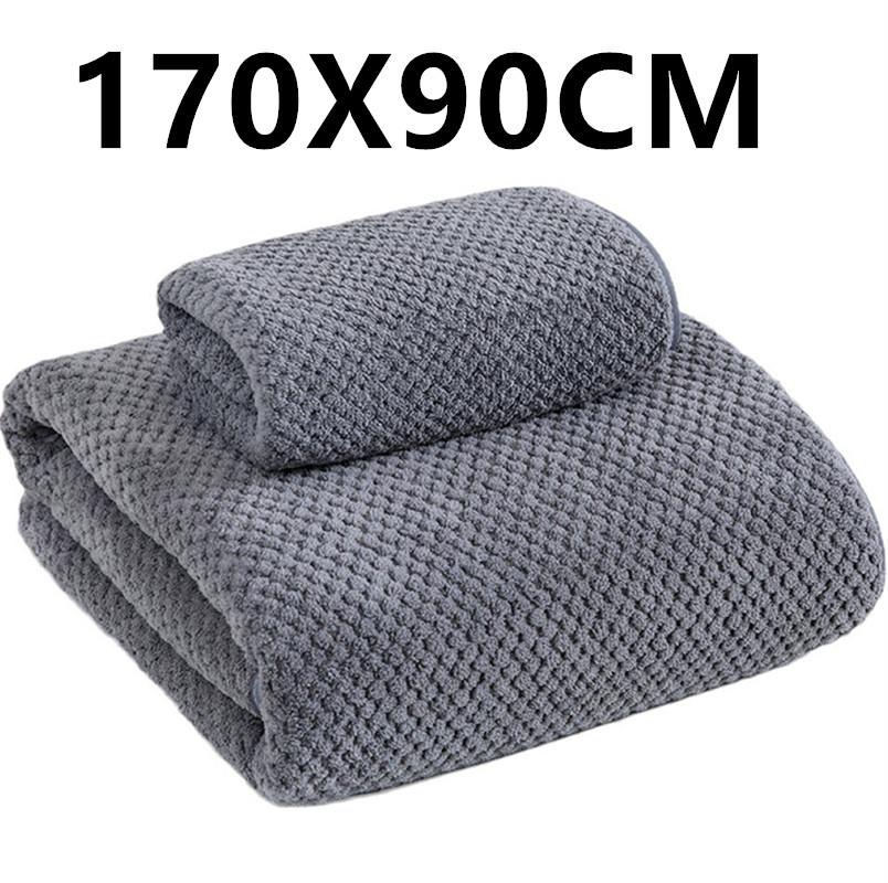 Boluoge Large Bath Towel, Thickened Absorbent Quick Drying Beach Towel, Coral Fleece Bath Towel,  Household Adult Towel