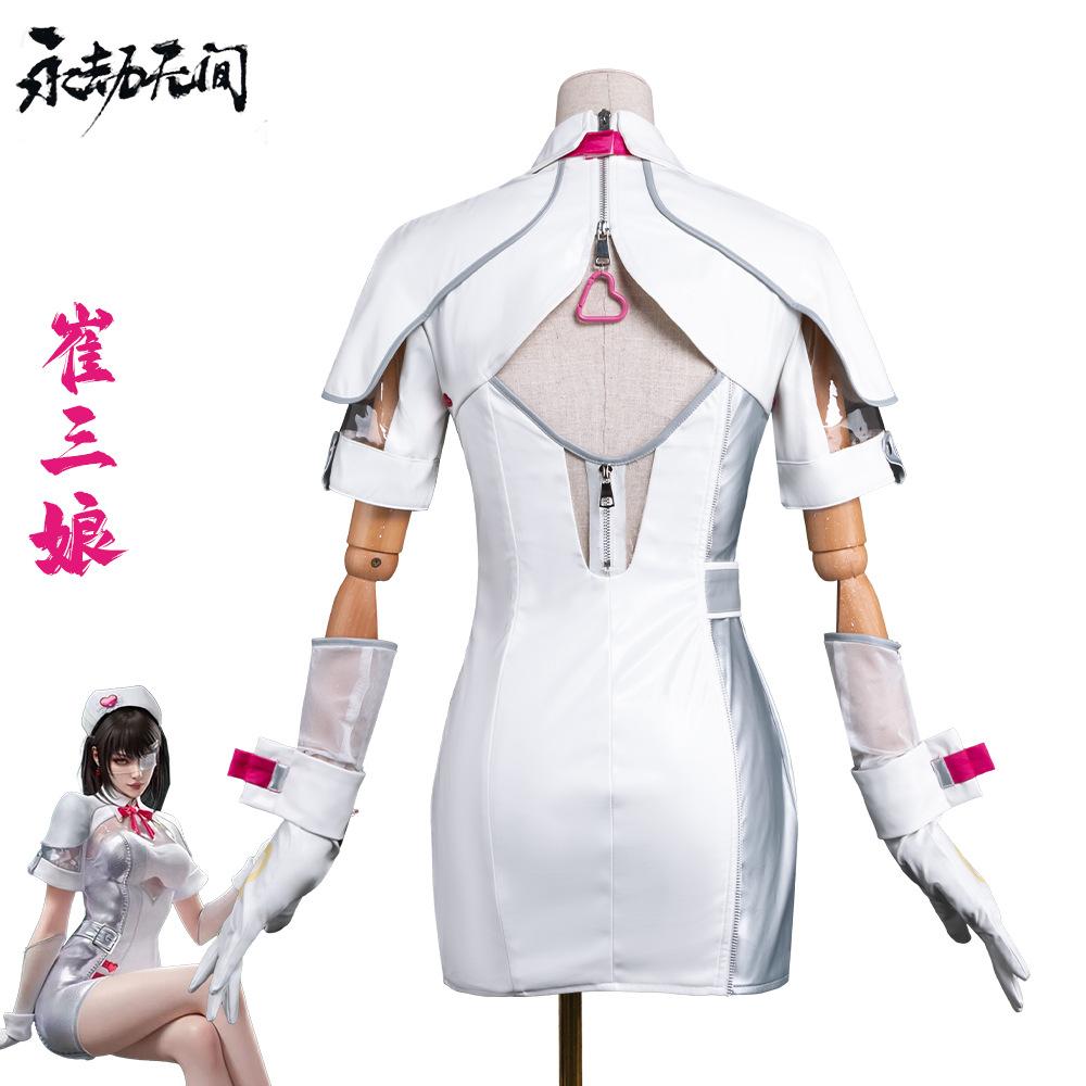 Naraka: Bladepoint Cui Sanniang cos clothing, the light of healing in the second dimension clothing Cui Sanniang nurse clothing cosplay clothing