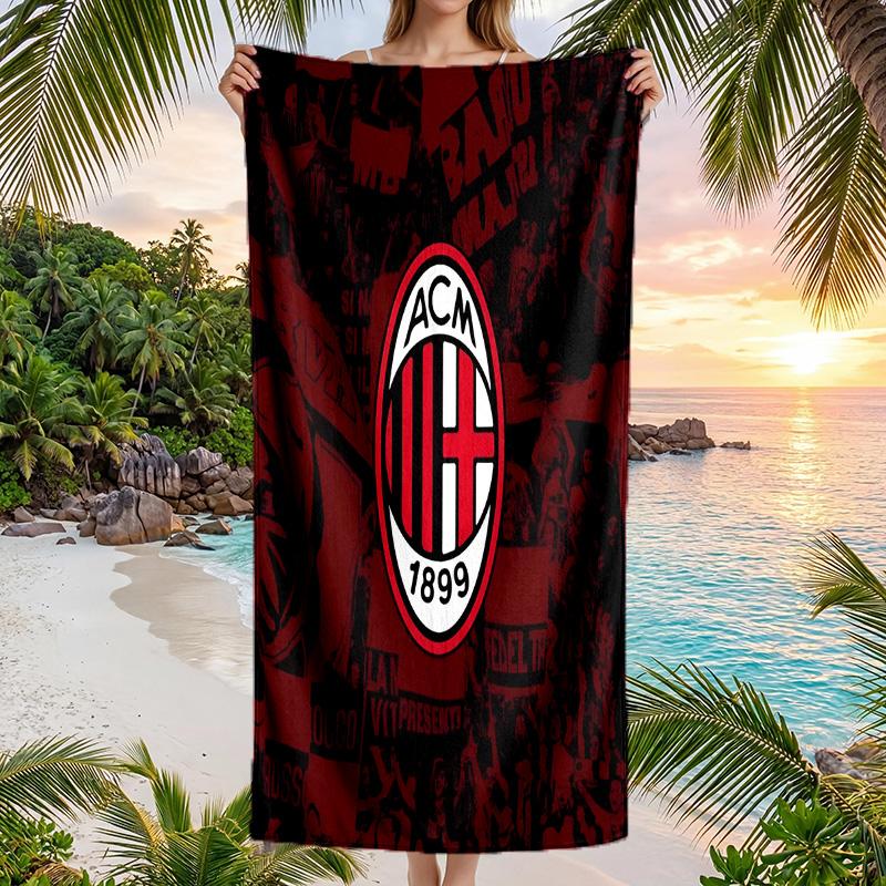 AC Mailand Strandtuch Weiches Mikrofaser Sommerhandtuch Schnelltrocknendes Absorptionsfähiges Handtuch für Strand Schwimmbad Reisen