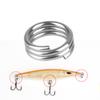 10/50pcs Stainless Steel Fishing Split Rings Flat Fishing Swivel Knot Lure Double Ring Fishing Split Rings Strong Accessories