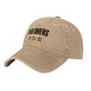 BAD OUnisexS Gewaschene Baumwoll-Baseballkappe Mit Used-Look Schwarzes Logo Verstellbare Passform für den täglichen Gebrauch Fans
