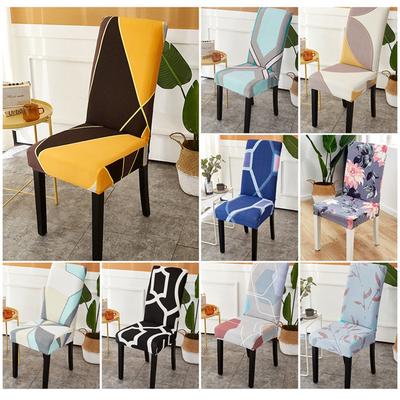Elastic Dining Chair Covers Set Simple Home Stretchable Seat Slipcovers for Table Hotel Restaurant Stool Furniture