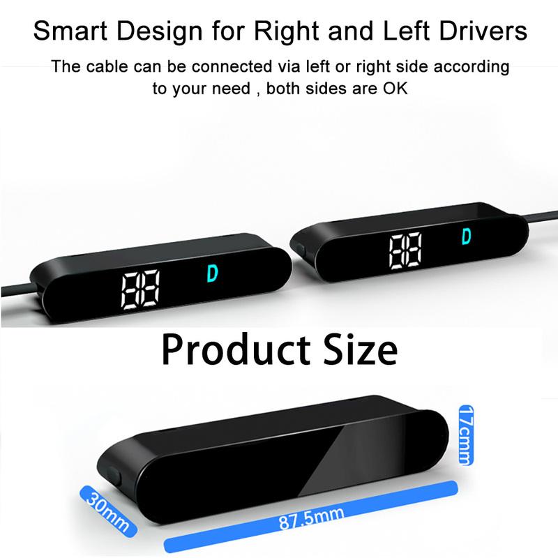 New VX1 Dashboard Hidden HUD Cluster for Tesla Model 3 Y Smart Speed Gear Position Turning Light Battery Free Software Upgrade