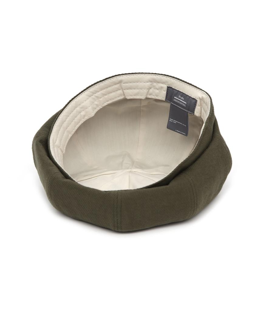 Eondeokeonteulolseutyudio Cotton Beret Bread Beret / Bio H Twill / D Choco