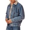 Levis Washed Vintage Single Button Collar Long Sleeve Denim Jacket Men Jackets Blue A4080-0000