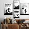 Motivational Canvas Painting Inspirational Black and White  Poster Paper Print Home Bedroom Entrance  Art Painting Decoration