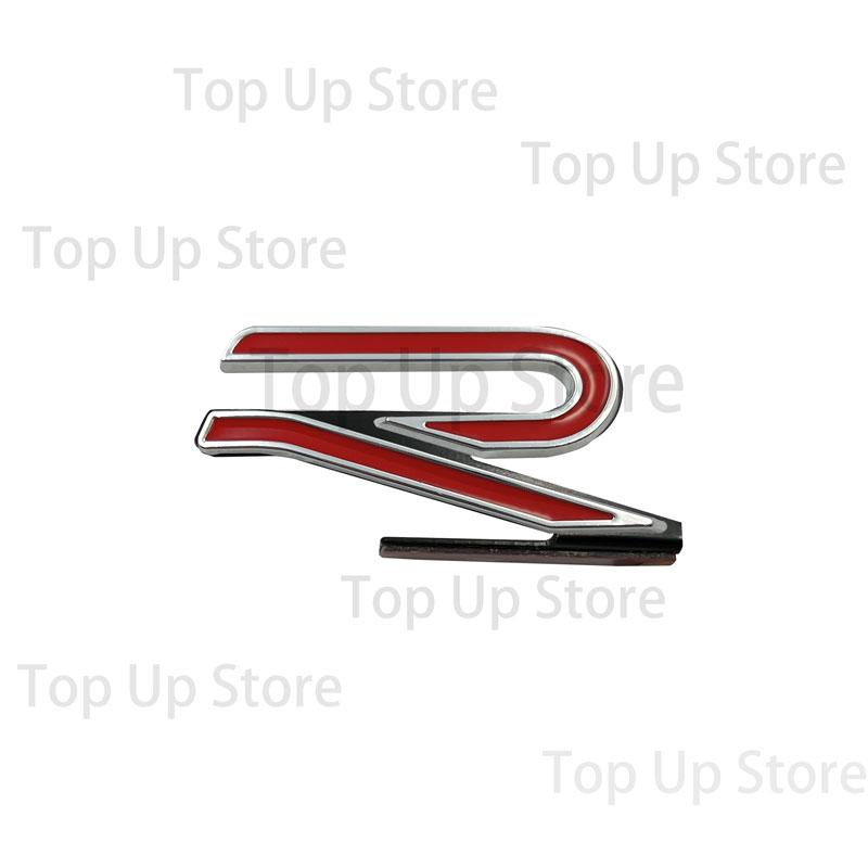 1ks 3D kovové logo R znak odznak nálepka na přední masku auta pro VW CC Rline Polo Golf MK8 Touareg Passat Magotan příslušenství