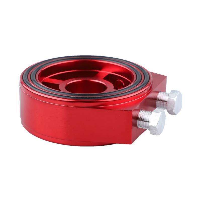 Universal Automotive Car Aluminum Oil Filter Sandwich Plate Adapter Oil Press Temp Sensor Adapter Kit With Connectors