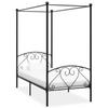 Day and Night - Day and Night Canopy Bed Frame Without Mattress Black Metal 90x200 Cm