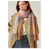 Herbst Winter Schal Neue Imitation Kaschmir frauen Schal Warm Streifen Plaid Schal