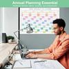 24" x 36" Exellewis 2026 Wall Calendar, Folded Large Paper Yearly Planner 12 Months, January to December 2026, 2-Sided Reversible Horizontal/Vertical