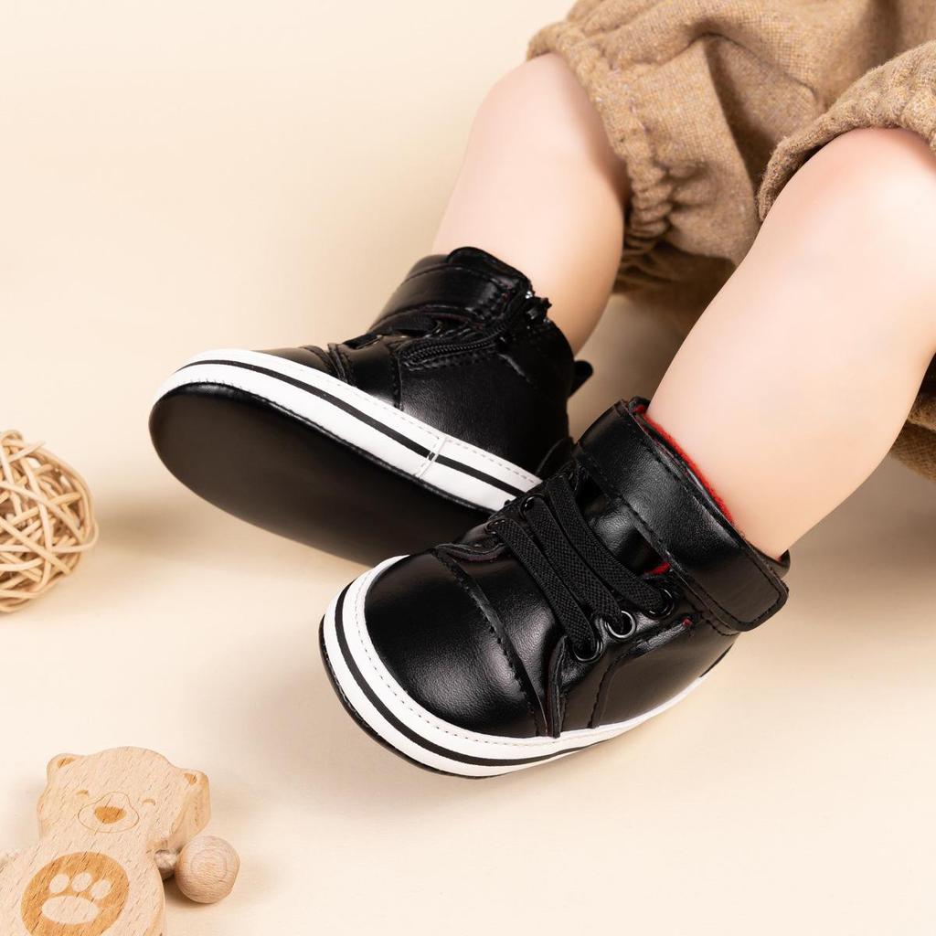 PU-Softsohlen High-Top-Sneaker für Babys (0-12 Monate)